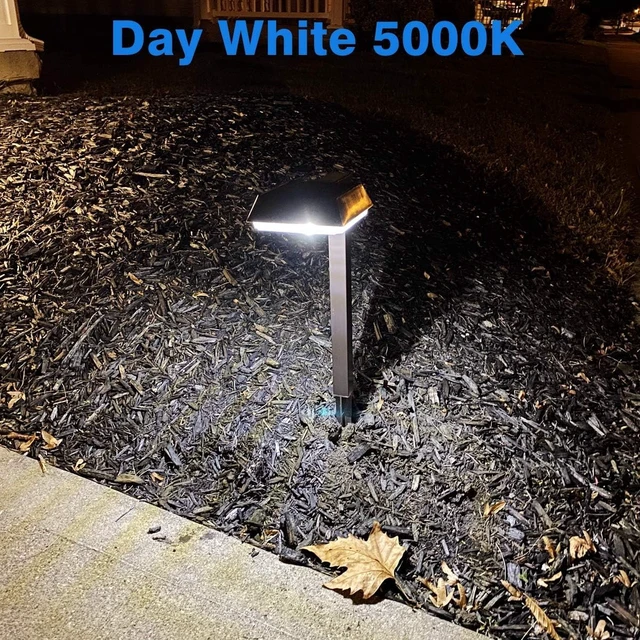 Alt view image 7 of 7 - 4Pack Solar Pathway Lights Outdoor 300LM 2-in-1 Warm White & Daylight Modes