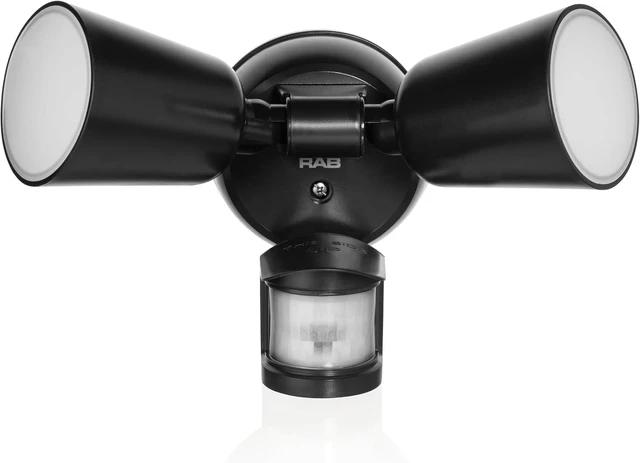 Alt view image 7 of 7 - RAB Lighting LU160 Luminator Motion Sensor Outdoor Lights - Flood Light for Security, Outside Dusk to Dawn Photocell, 3000k5000k Tunable, IP65 Weatherproof Rating, 160°Coverage, 50 Ft Range (Black)