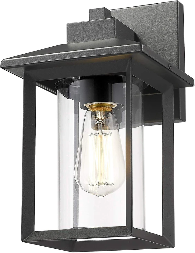 Main image of Outdoor Wall Mount Lights, H11.84 Exterior Wall Sconces, Outdoor Lighting Fixture, Exterior Lantern, Lighting Fixture for Patio, Porch (Black, 11.84" H)