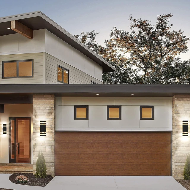 Alt view image 5 of 7 - tewei LED Up Down Outdoor Wall Lights, Black Exterior Lighting Fixtures