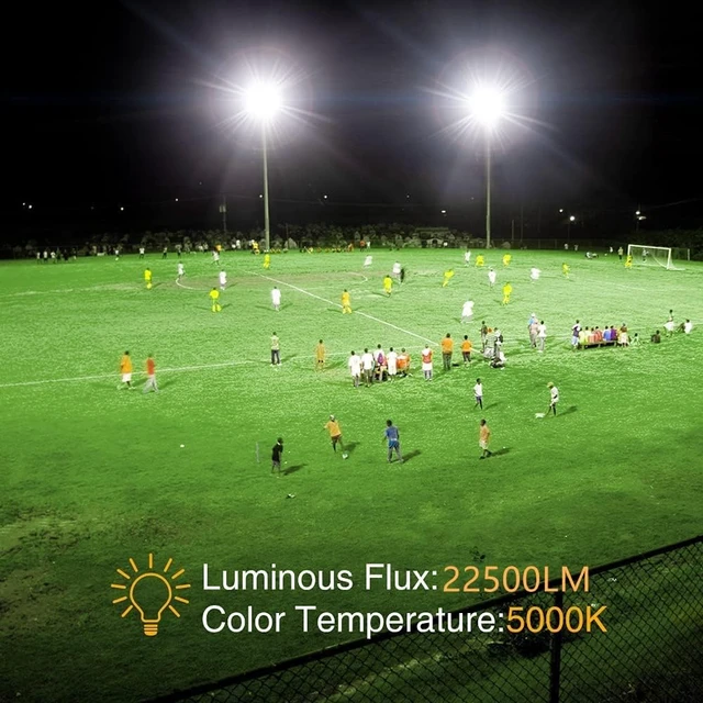 Alt view image 3 of 7 - XYCN 200W LED Flood Light 2 Pack, 22500lm Super Bright Security Lights, IP66 Waterproof Outdoor Flood Light, 5000K Daylight White Floodlight for Yard, Garden,Basketball Court, Arena