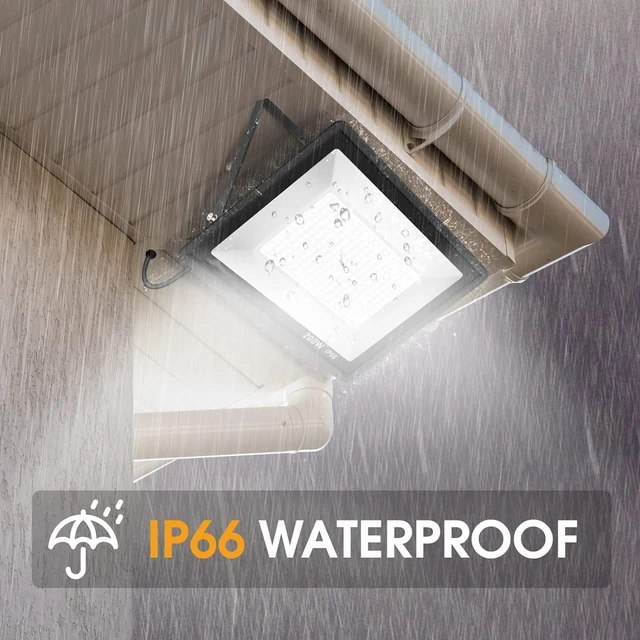 Alt view image 4 of 7 - XYCN 200W LED Flood Light 2 Pack, 22500lm Super Bright Security Lights, IP66 Waterproof Outdoor Flood Light, 5000K Daylight White Floodlight for Yard, Garden,Basketball Court, Arena