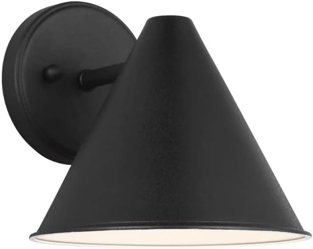 Alt view image 3 of 5 - Generation Lighting Crittenden Small Outdoor Wall Lantern in Black