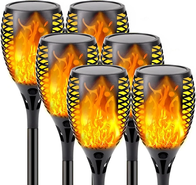 Main image of Solar Torch Lights with Flickering Flame Larger Size Halloween Decorations