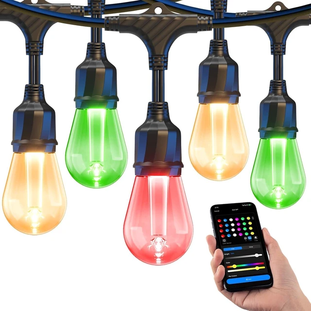 Main image of XMCOSY+ Smart Outdoor String Lights 123FT, LED Patio Light with App Control