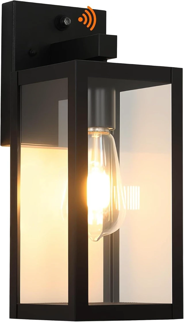 Main image of Dawn to Dusk Outdoor Sensor Light Fixture Waterproof Porch Lights Anti-Rust Exterior Wall Lighting Outdoor Wall Lantern for Patio Front Door Garage House