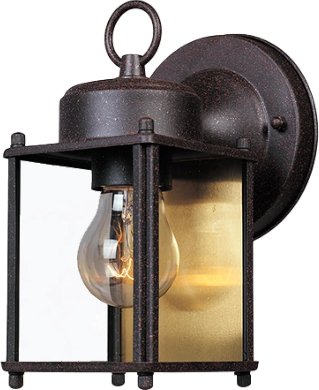 Main image of Designers Fountain 1161-RP Porch Outdoor Wall Lantern Sconce, 8in H, Rust Patina