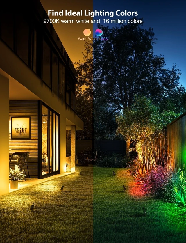 Alt view image 5 of 7 - Onforu RGB LED Flood Light Outdoor 25W, 250W Equiv Halloween Stage Lighting
