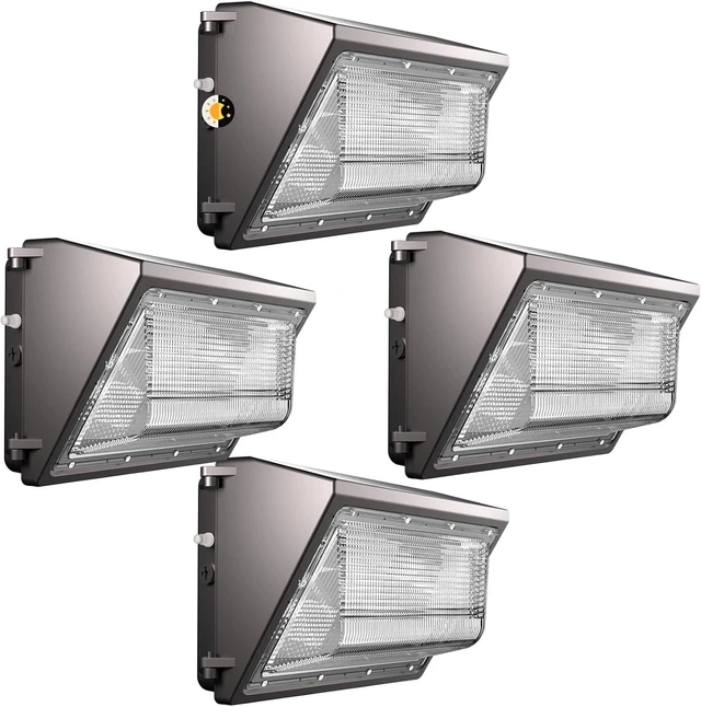 Main image of Lightdot 4 Pack 200W Wall Mount Wall Pack, 100-277V, 30000LM Dusk-to-Dawn, IP65 ETL, 60ft Coverage Area, Wall Pack LED Exterior Light for Parking Lots/Building Exteriors/Yard/Warehouse