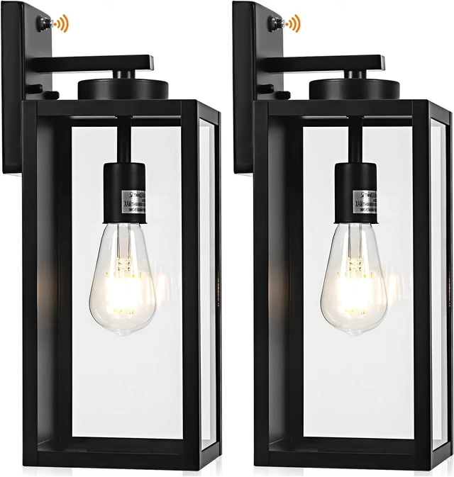 Main image of 16" Dusk to Dawn Exterior Lighting Fixtures Wall Mount, Front Porch Lights