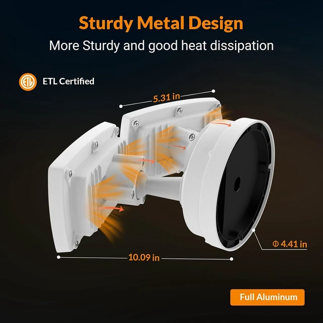 Alt view image 6 of 7 - LEPOWER 28W Flood Lights Outdoor - 3000LM Brightness LED Security Lights