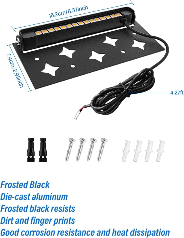 Alt view image 7 of 7 - 5W Retaining Wall Lights,7 inch LED Hardscape Lighting Low Voltage Landscape Paver Lights 12V 24V Step Lights Outdoor IP66 Waterproof 3000K Soft White Stair Deck Lighting (8 Pack+Connectors)