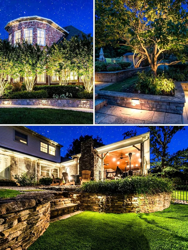 Alt view image 5 of 7 - 5W Retaining Wall Lights,7 inch LED Hardscape Lighting Low Voltage Landscape Paver Lights 12V 24V Step Lights Outdoor IP66 Waterproof 3000K Soft White Stair Deck Lighting (8 Pack+Connectors)
