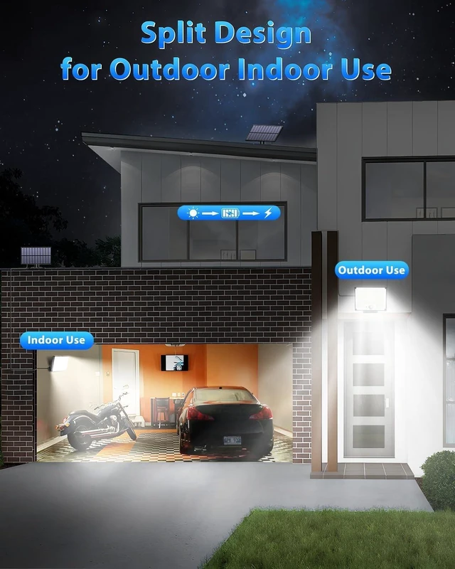 Alt view image 2 of 6 - Gusicil Solar Lights Outdoor 2Pack, Motion Sensor Flood Lights for Yard