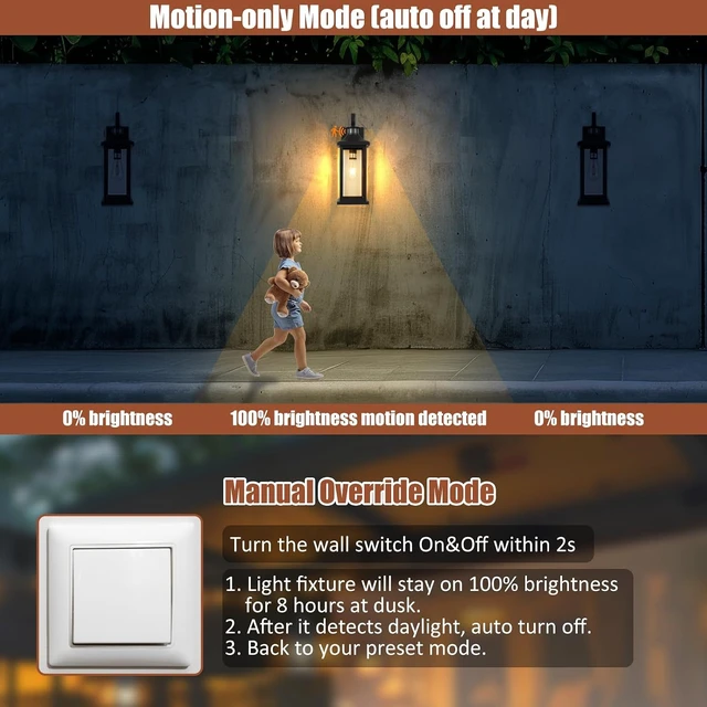 Alt view image 3 of 7 - Motion Sensor Dusk to Dawn Outdoor Lighting 18 Large