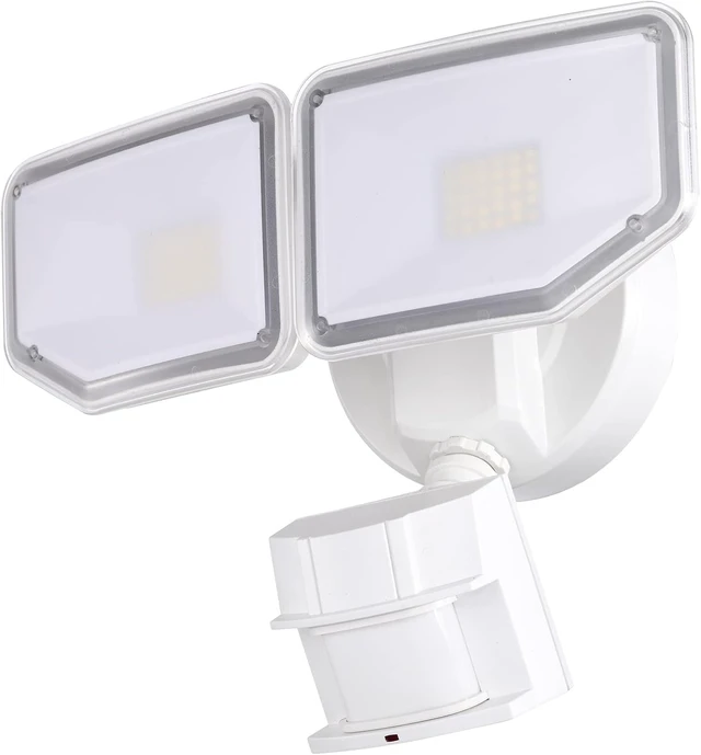 Alt view image 7 of 7 - 40W LED Security Lights Motion Sensor Light Outdoor, 180 Degree, 4000 LM, 5000 K, ETL Water Resistant, Clear 2 Head Motion Detector Flood Light for Garage, Yard (White)
