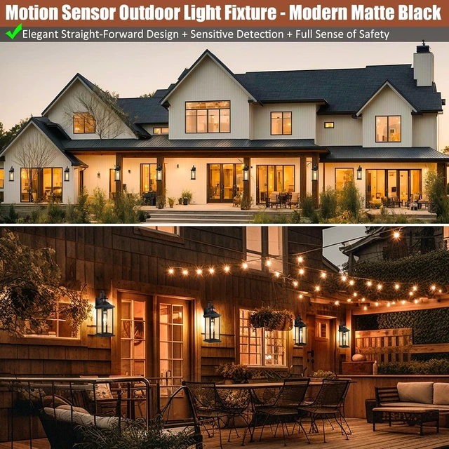 Alt view image 5 of 7 - Motion Sensor Dusk to Dawn Outdoor Lighting 18 Large