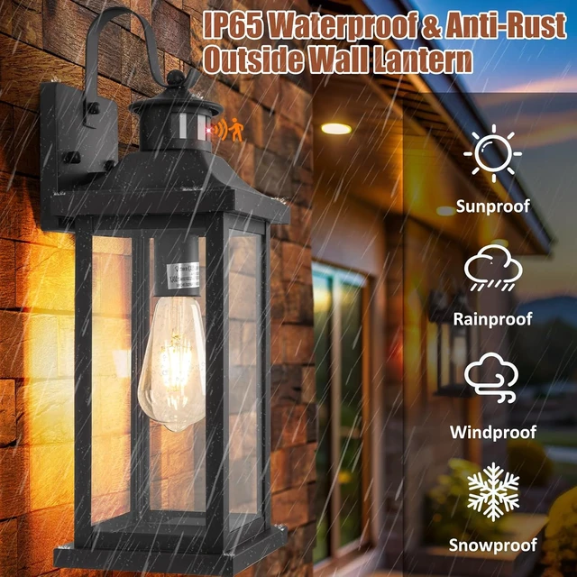 Alt view image 6 of 7 - Motion Sensor Dusk to Dawn Outdoor Lighting 18 Large