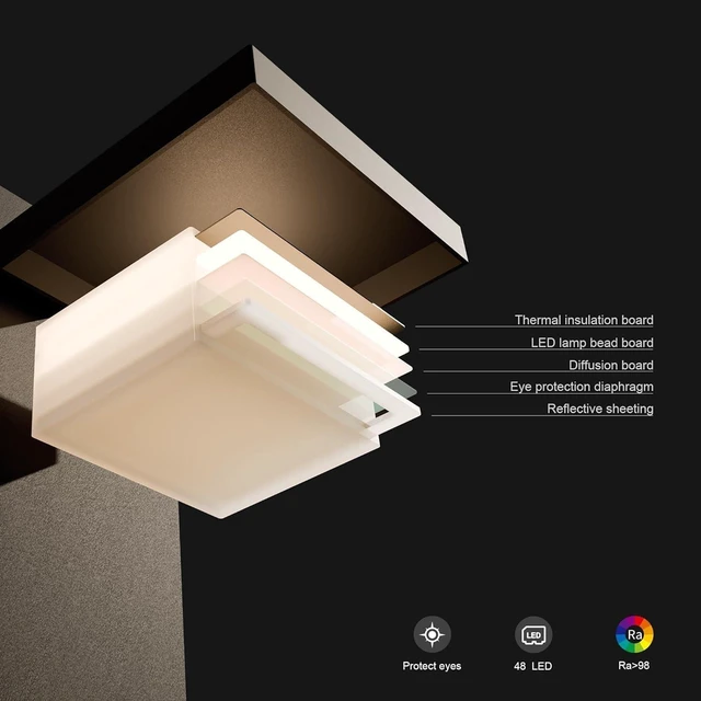 Alt view image 3 of 7 - Modern Motion Sensor Outdoor Wall Light Sconce with Glass, 850LM LED, IP65 Waterproof Aluminum Lantern - Anti-Rust Exterior Lighting for Porch, Garage, Front Door, Patio,Black