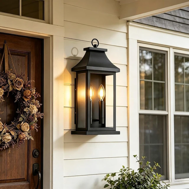 Alt view image 7 of 7 - 1-Pack Outdoor Wall Lights, 18 Inches Exterior Lighting Fixtures