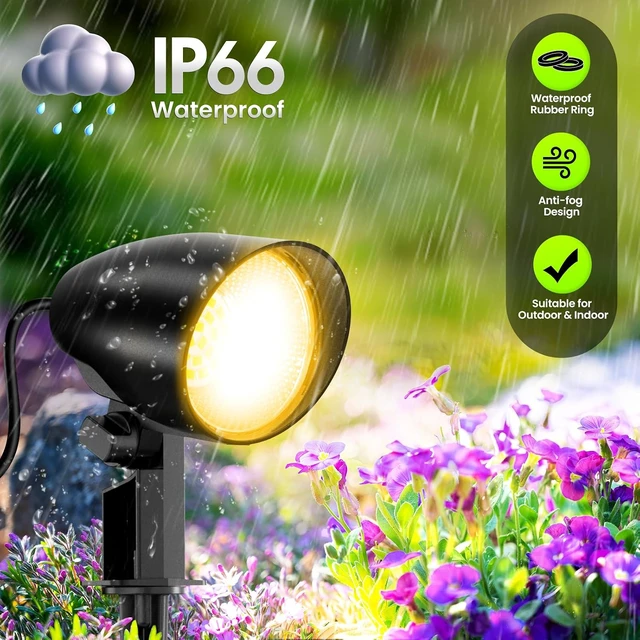 Alt view image 3 of 7 - ZZXX 20W Outdoor Spotlight 120V Landscape Lighting, 1880LM 2700K Yard Light