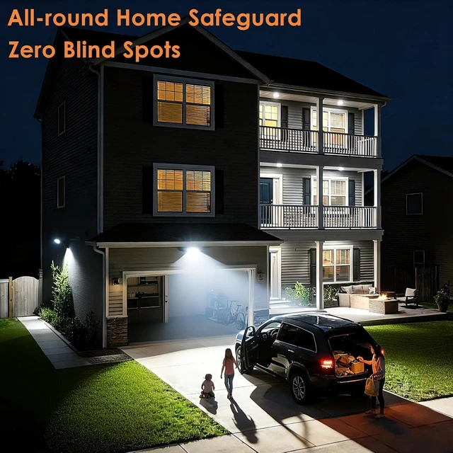 Alt view image 2 of 7 - 50W Plug-in LED Flood Light, IP66 Waterproof Outdoor Security Light, 1Pack