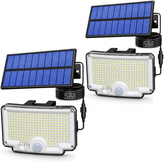 Main image of Peasur 318 LED Solar Motion Lights Outdoor Waterproof with 16.4 FT Cable