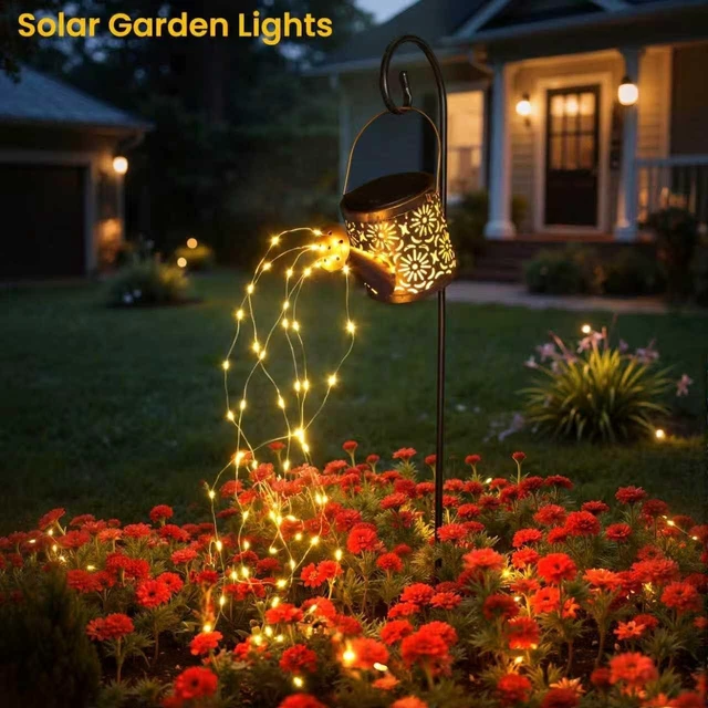 Alt view image 6 of 7 - Solar Garden Lights Outdoor Decoration Flower Solar Watering Can Light