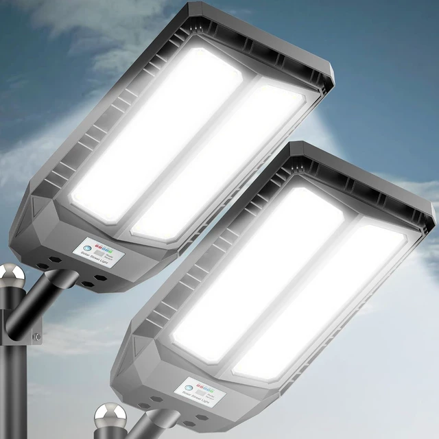 Main image of Adewalk 6000W Solar Street Light, 7000K Waterproof Outdoor Solar Lights