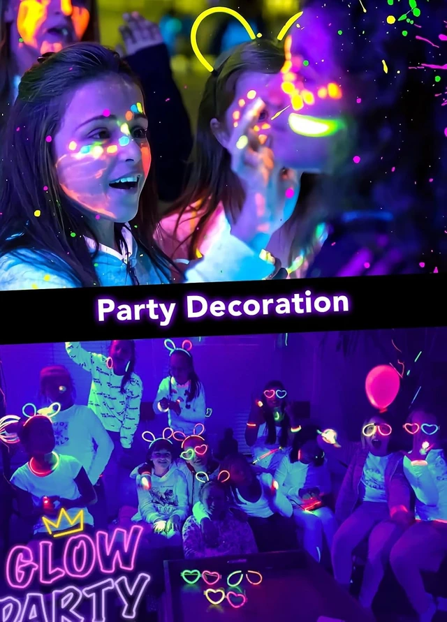 Alt view image 6 of 7 - Elenora Halloween Spotlights Outdoor, 15W LED Black Light/Blacklight for Glow Party Body Paint Fluorescent Poster, 110V Plug-in Spot Light IP65 Waterproof Landscape Lighting for Yard Garden, 2 Pack