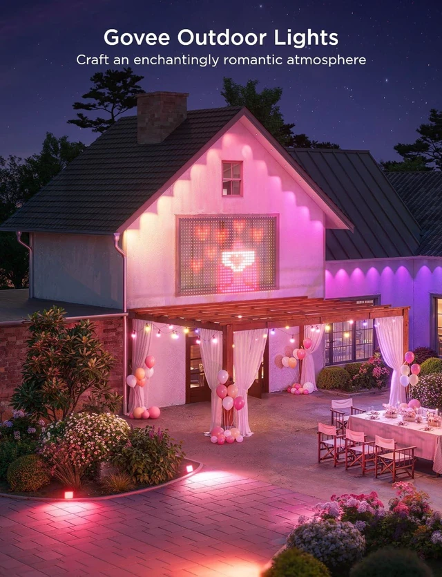 Alt view image 4 of 7 - Govee 16.4ft Extension Lights Only for Permanent Outdoor Lights 2,White