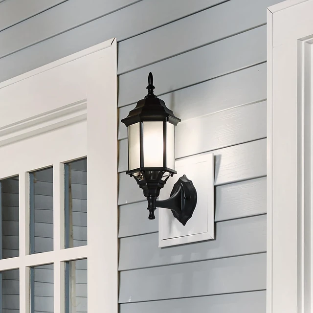 Alt view image 3 of 7 - Kichler Chesapeake Outdoor Wall Sconce Light, Black
