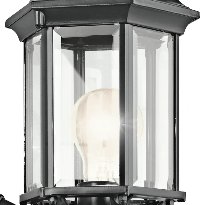 Alt view image 6 of 7 - Kichler Chesapeake Outdoor Wall Sconce Light, Black