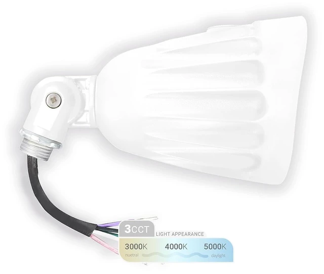 Main image of NUWATT 25W White LED Bullet Spot Light for Outdoor Landscapes, 3CCT 30K-50K