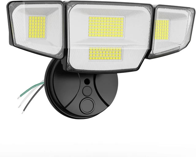 Main image of Abovizo 90W LED Flood Lights Outdoor, 10,000LM Security Lights with 4 Adjustable Heads, 6500K Daylight, IP65 Waterproof Exterior Wall Mount Light for Garage, Yard, Porch, Switch Controlled