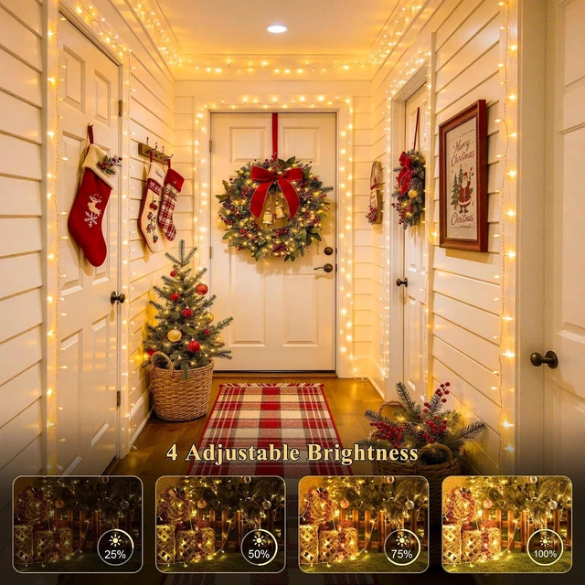 Alt view image 5 of 6 - JMEXSUSS 168FT 600 LED Christmas Lights Outdoor Waterproof String Lights