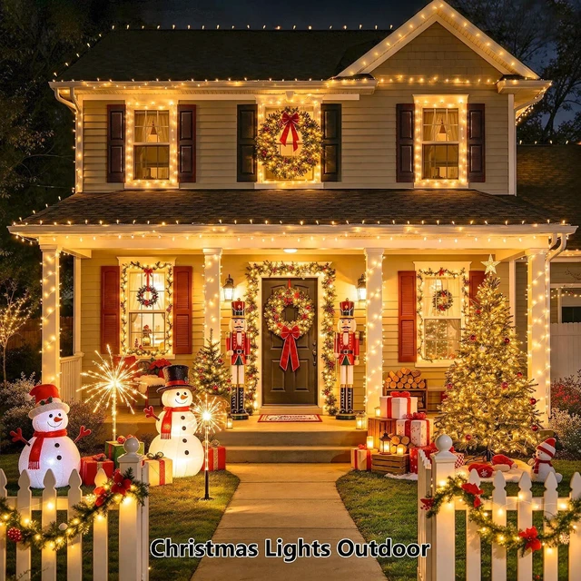 Alt view image 2 of 7 - JMEXSUSS 200 LED Christmas Lights Outdoor Indoor String Lights for Bedroom