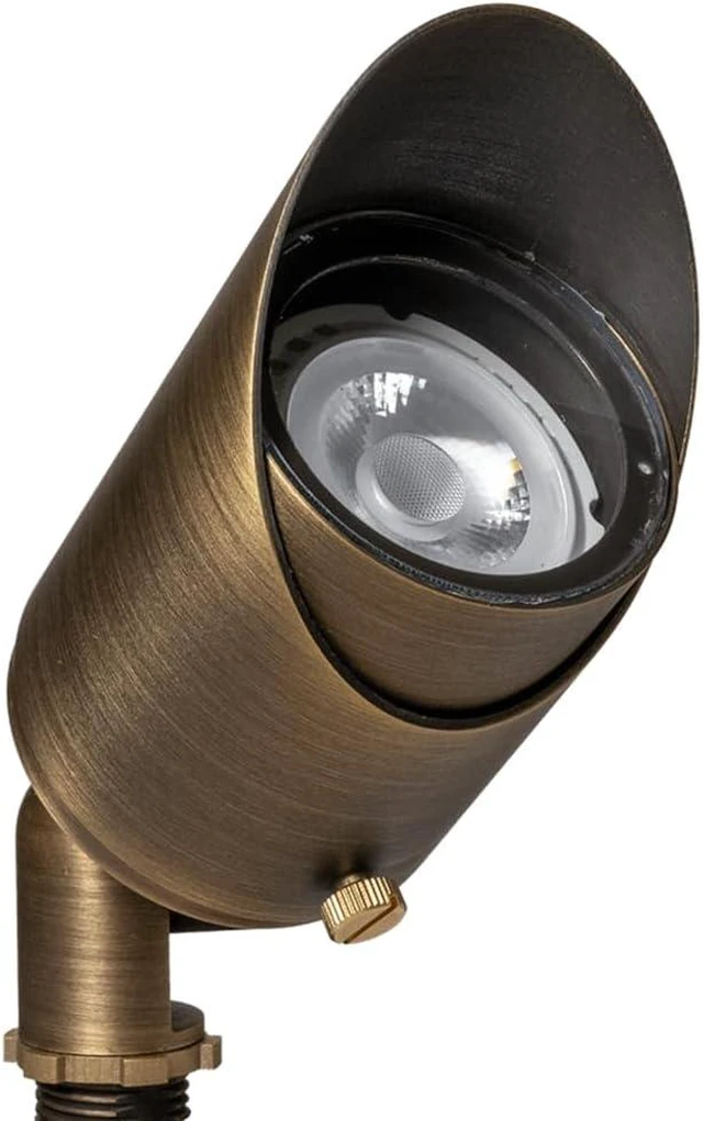 Main image of VOLT Top Dog 12V Cast Brass Outdoor Spotlight (Bronze)