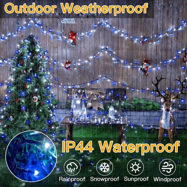 Alt view image 3 of 4 - Ollny 164FT 500 LED Christmas Lights Outdoor Waterproof String Lights