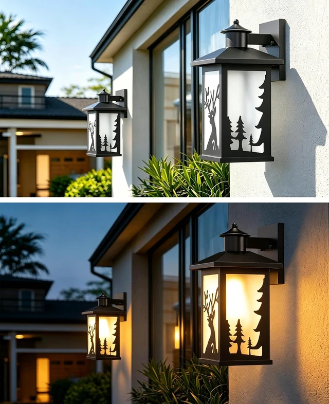 Alt view image 4 of 7 - JAYNLT Rustic Porch Light,Outdoor Lights for House,Patio,Front Door,2Pack
