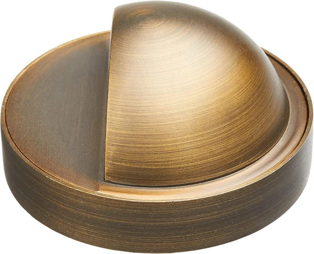 Alt view image 4 of 7 - VOLT Cast Brass 12V Deck Light (Bronze) & 3W 2700K Warm White G4 LED Bulb