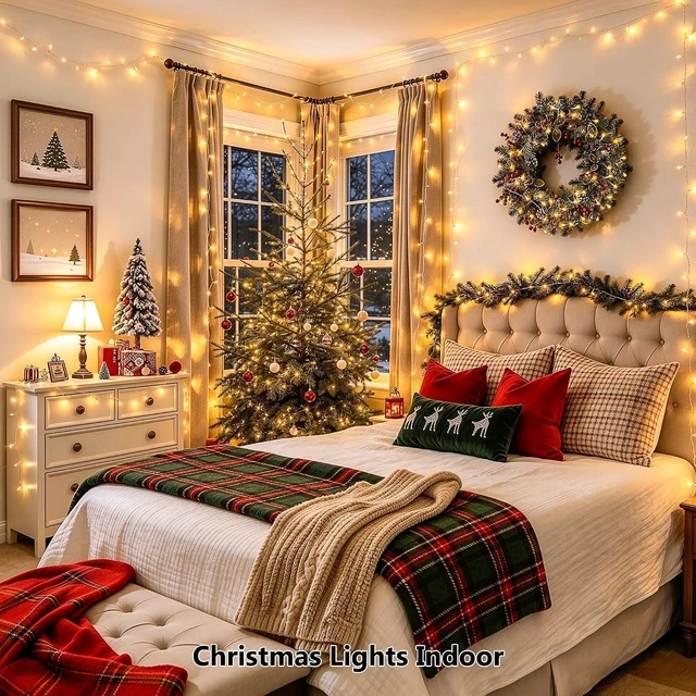 Alt view image 5 of 7 - JMEXSUSS 200 LED Christmas Lights Outdoor Indoor String Lights for Bedroom
