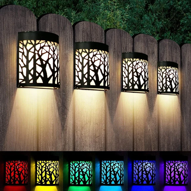 Main image of DenicMic Solar Wall Lights Outdoor Wall Sconce Fence Lights Solar Powered