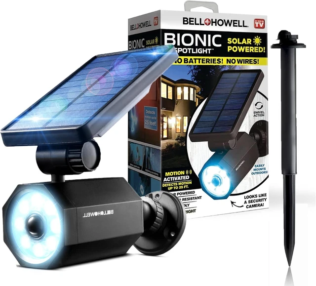 Main image of Bell+Howell Bionic Spotlight Motion Solar Spot Lights Outdoor Waterproof, Landscape Light, Outdoor Solar Yard Lighting Weather Resistant, Super Bright LED Lights, for Garden, Lawn As Seen On TV