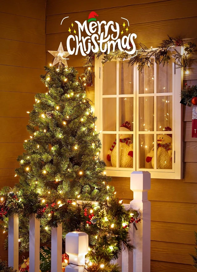 Alt view image 5 of 7 - Brightown 200 LED Christmas Mini Lights, 75FT String Lights Indoor with 8 Light Modes, Connectable Fairy Lights Plug in for Outdoor Xmas Trees Garland Wreath Holiday Decorations, Warm White
