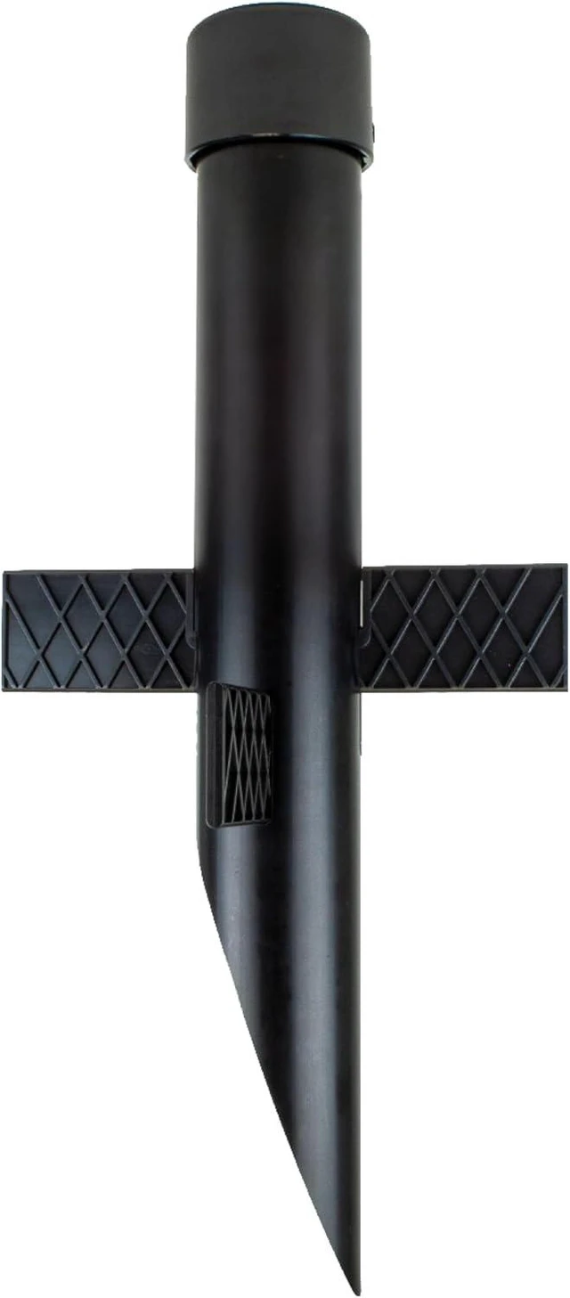 Main image of 17" Outdoor Landscape Lighting Mounting Post Heavy Duty ABS Ground Stake with Stabilizing Wings & 1/2" NPT Threaded Cap for Flood Lights, Spotlights & Outdoor Fixtures, MPOST17