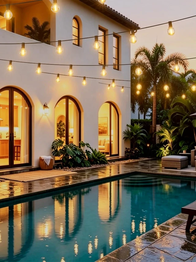 Alt view image 6 of 7 - LACHON Outdoor String Lights Waterproof 200 FT with 100 G40 IP65 Bulbs