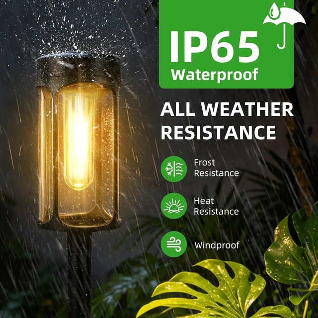 Alt view image 5 of 7 - ASMAD 8 Pack Solar Lights Outdoor Waterproof,Auto On/Off