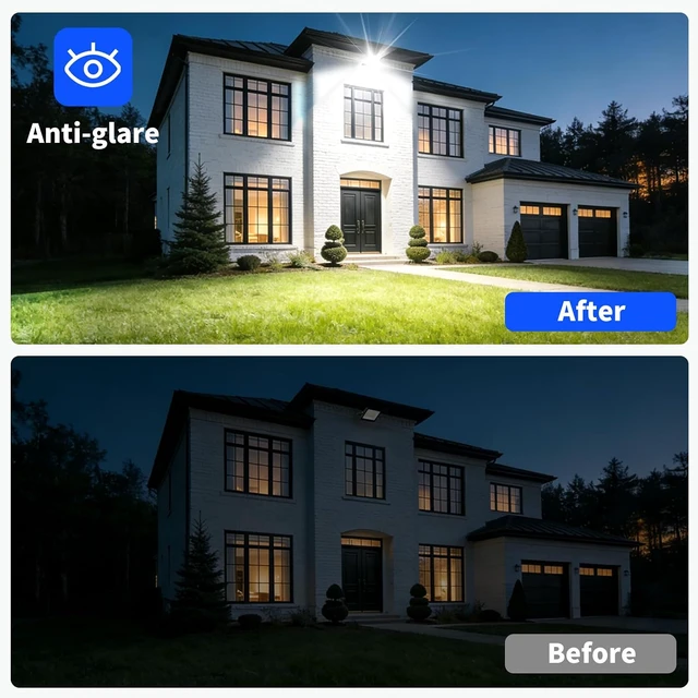 Alt view image 7 of 7 - 120W Flood Lights Outdoor, 14400LM, IP66 Waterproof, 5000K Daylight, 2 Pack