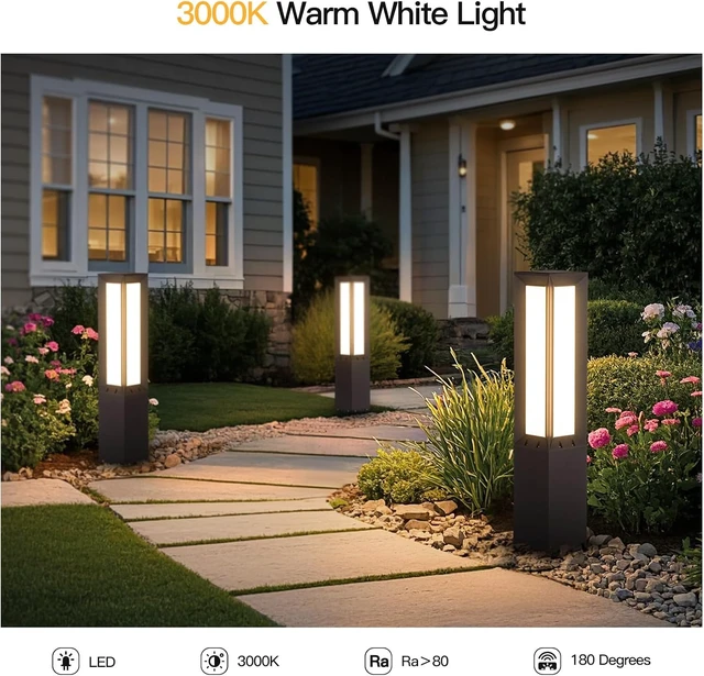 Alt view image 4 of 7 - MVBT 32" Landscape Path Light Hard Wired, Outdoor Pathway Lights AC100-240V